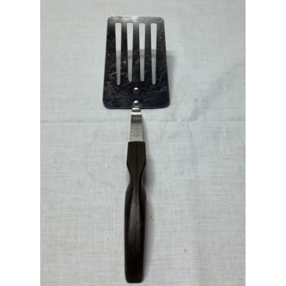 Vintage Cutco Slotted Spatula Flipper Brown Handle USA 12.5 Inch No.16